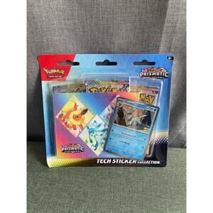 Pokémon TCG: Prismatic Evolutions Tech Sticker Collection Glaceon - NEW & SEALED